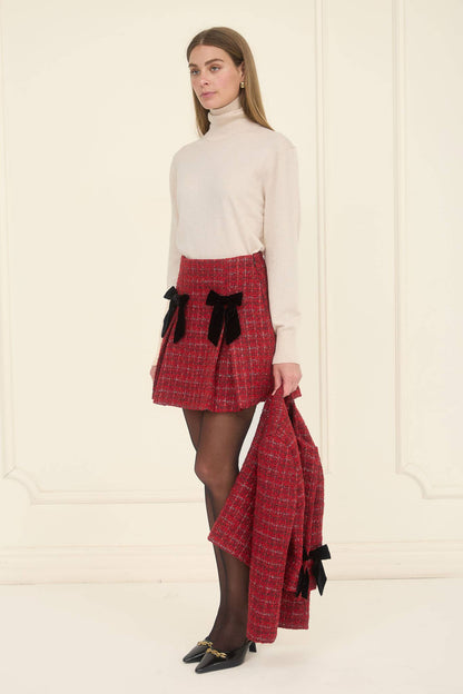 Tinsel & Bows Tweed Skirt