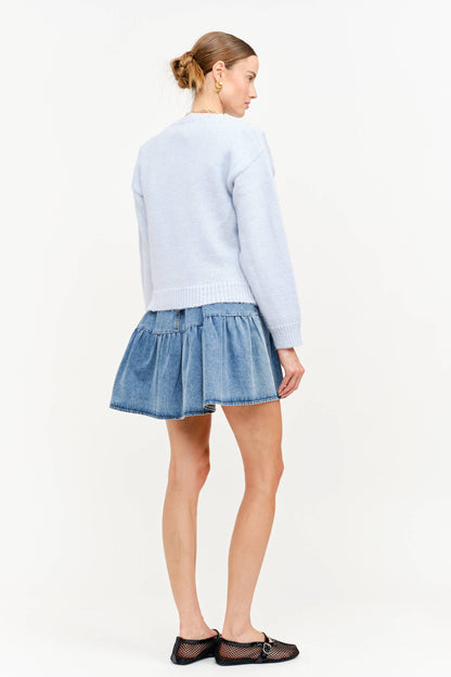 Beary Luv U Teddy Cardigan (light blue) RESTOCK