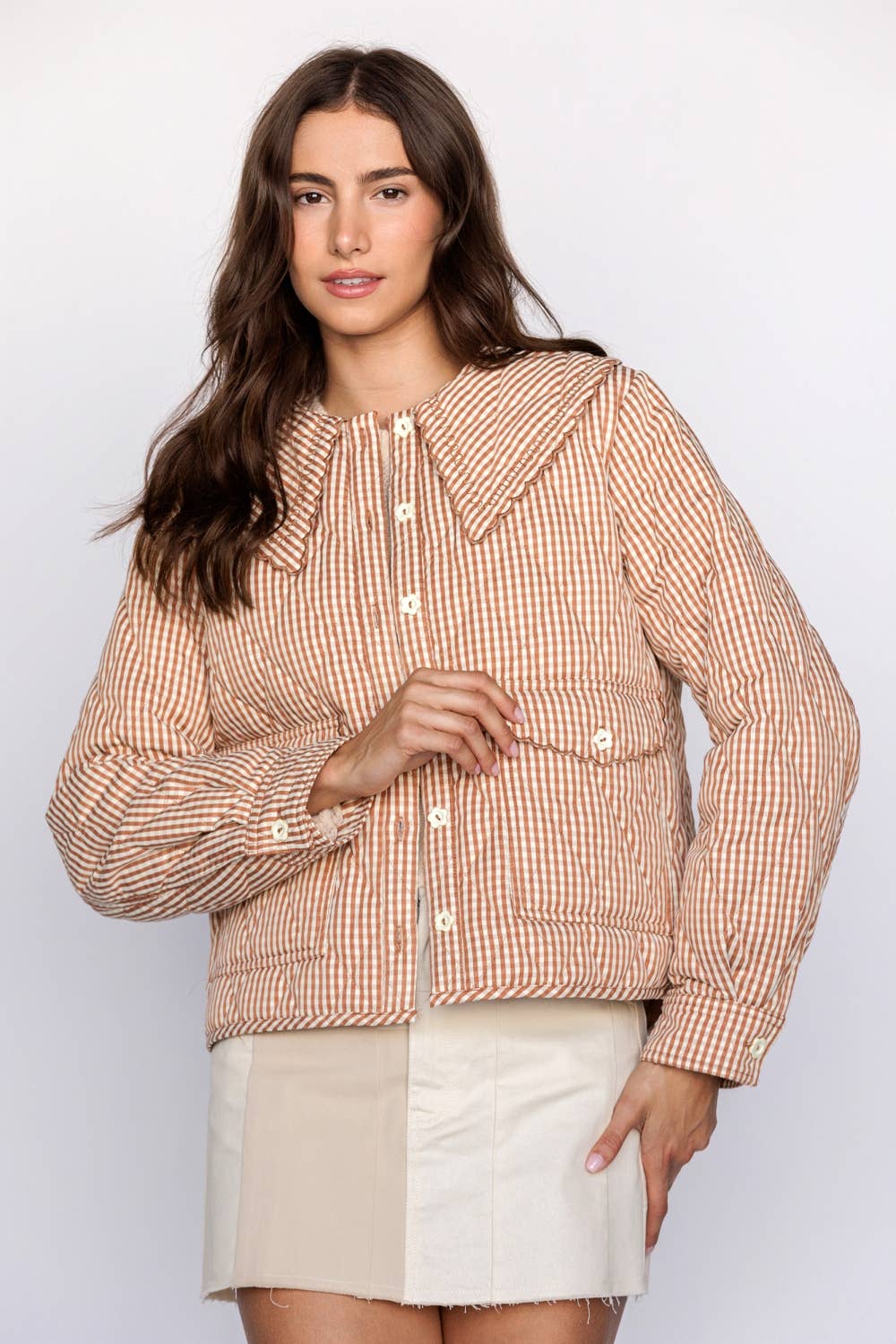Apple Cider Donut Gingham Jacket