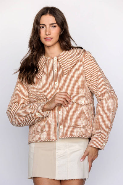 Apple Cider Donut Gingham Jacket
