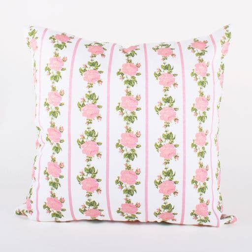 Pink Rose Vine 20x20 Pillow Covers (Set of 2)