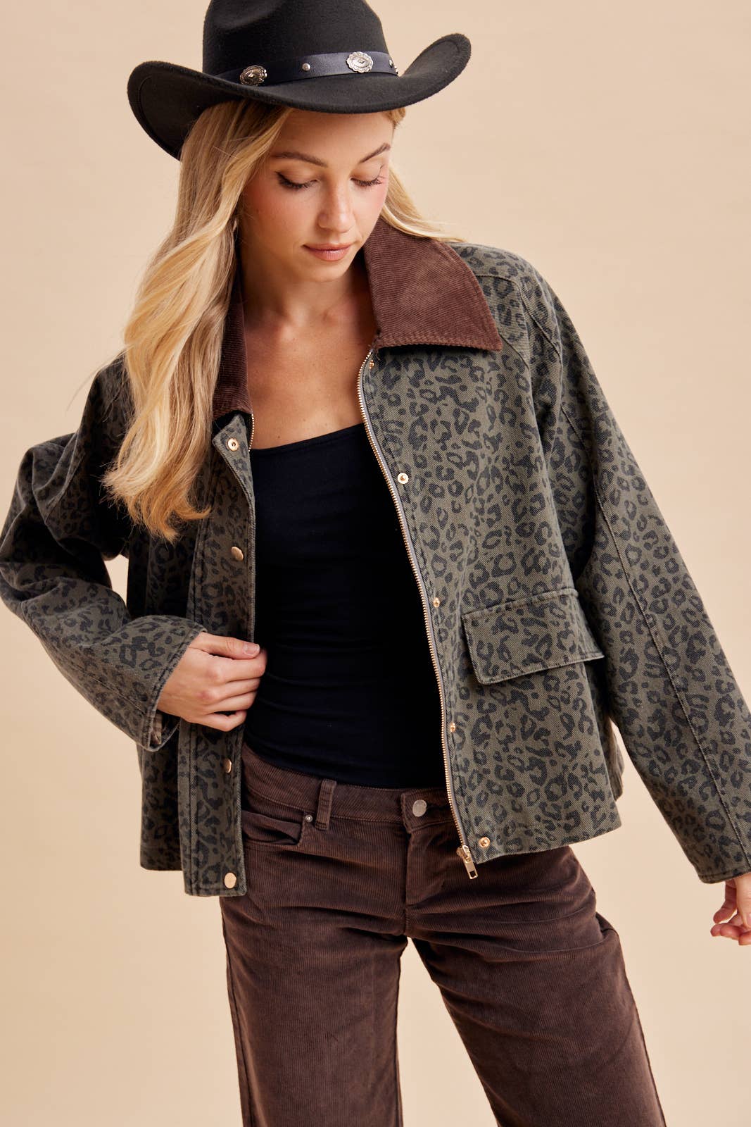 Ashby Leopard Barn Jacket
