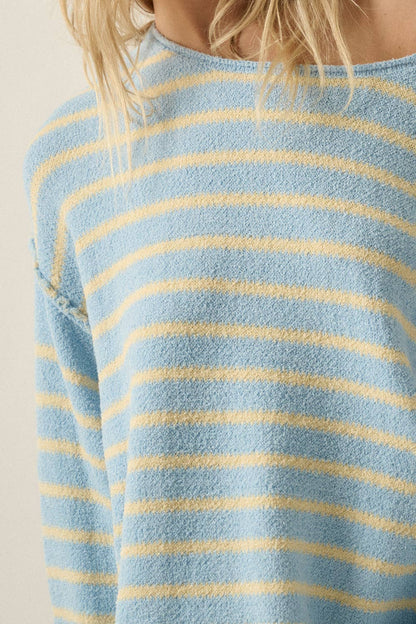 Cali Textured Knit Oversized Sweater