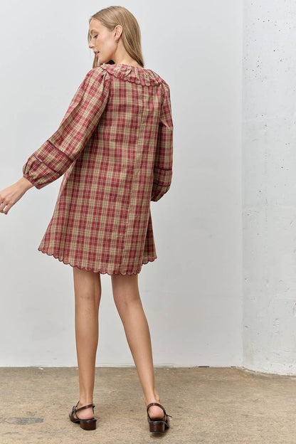 Holly Pine Cottage Plaid Dress