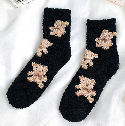 Teddy Cozy Fuzzy Socks