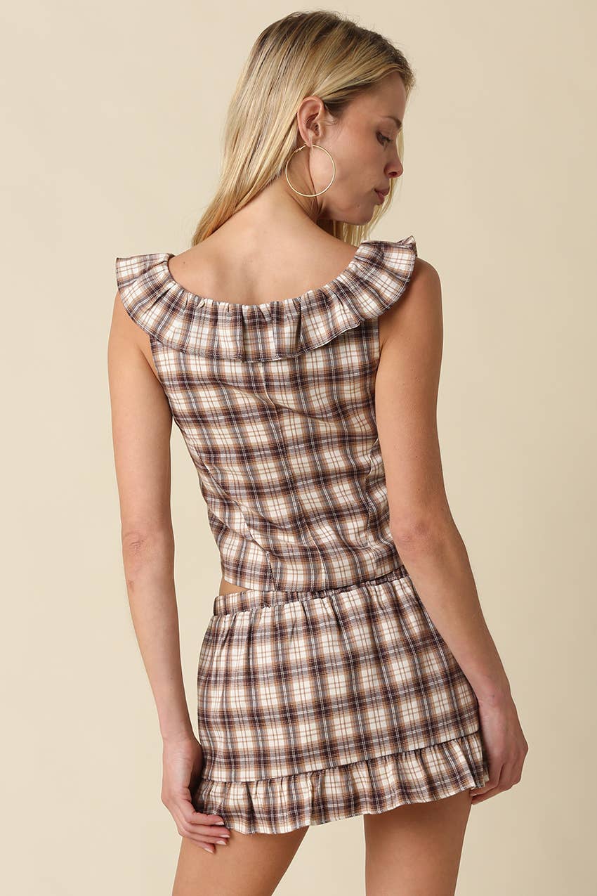 S’mores Plaid Skort Set