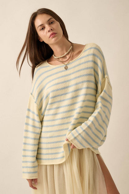 Cali Textured Knit Oversized Sweater