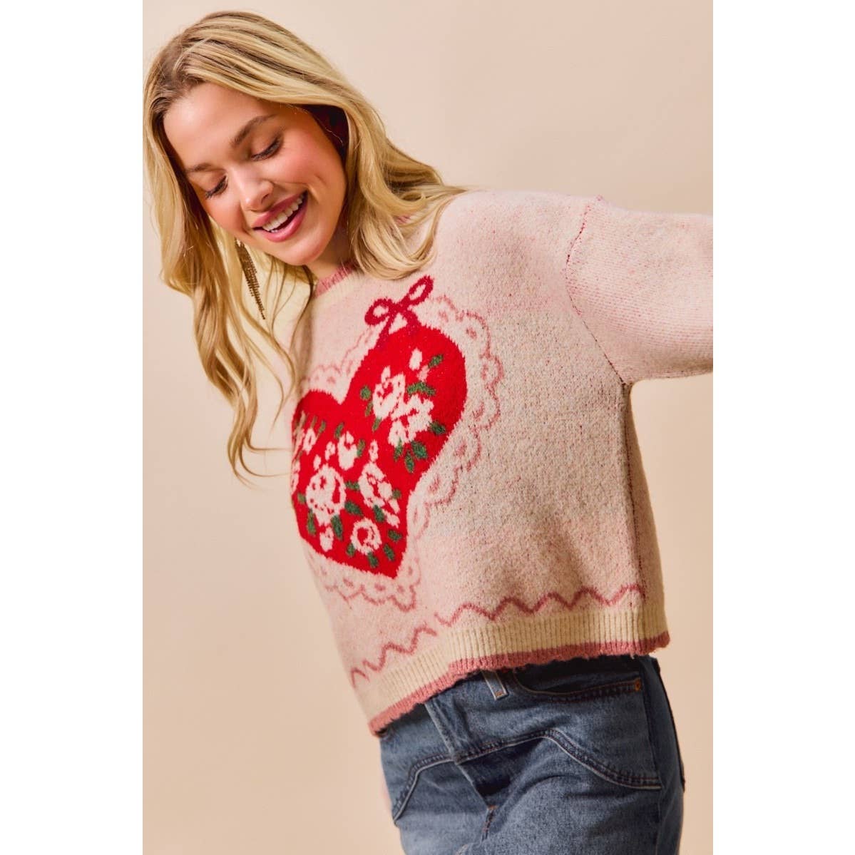 Coquette & Hearts Sweater Top (can’t restock)