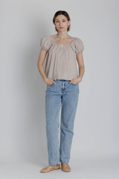Gingham Picnic Top