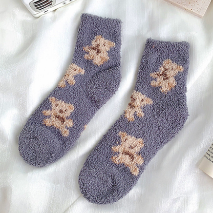 Teddy Cozy Fuzzy Socks