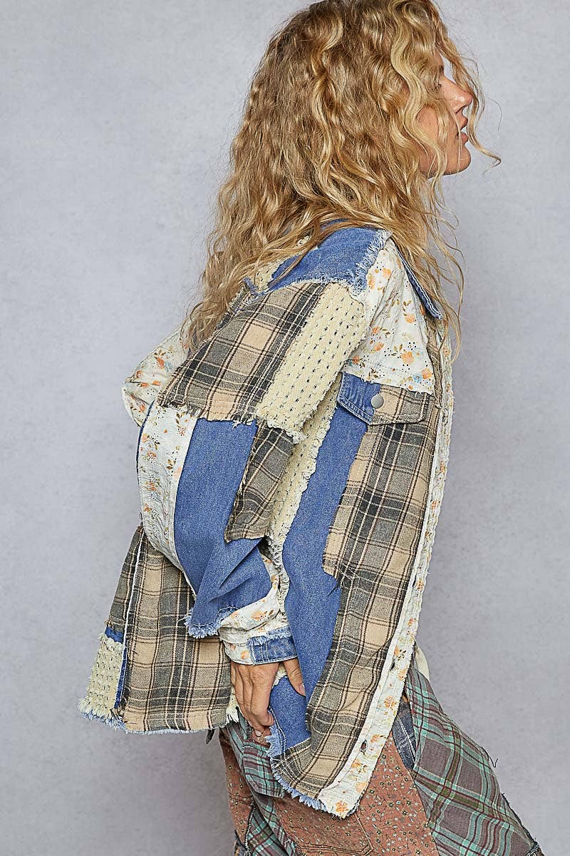 Denim Daze Plaid Shacket
