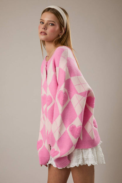 First Crush Pink 💖 Cardigan