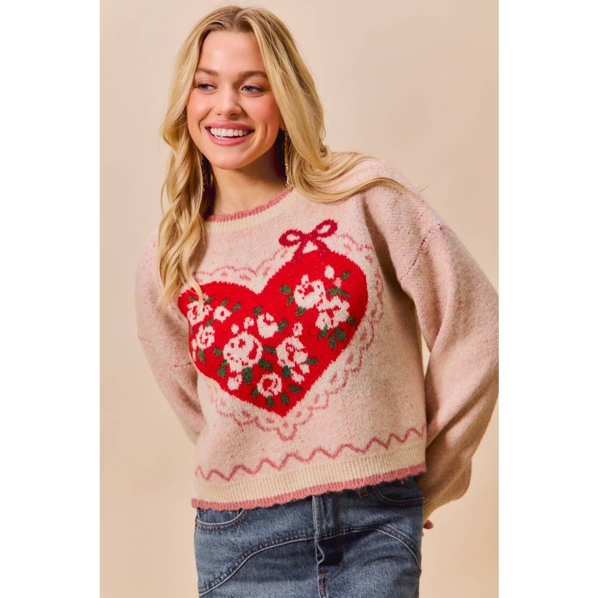 Coquette & Hearts Sweater Top (can’t restock)