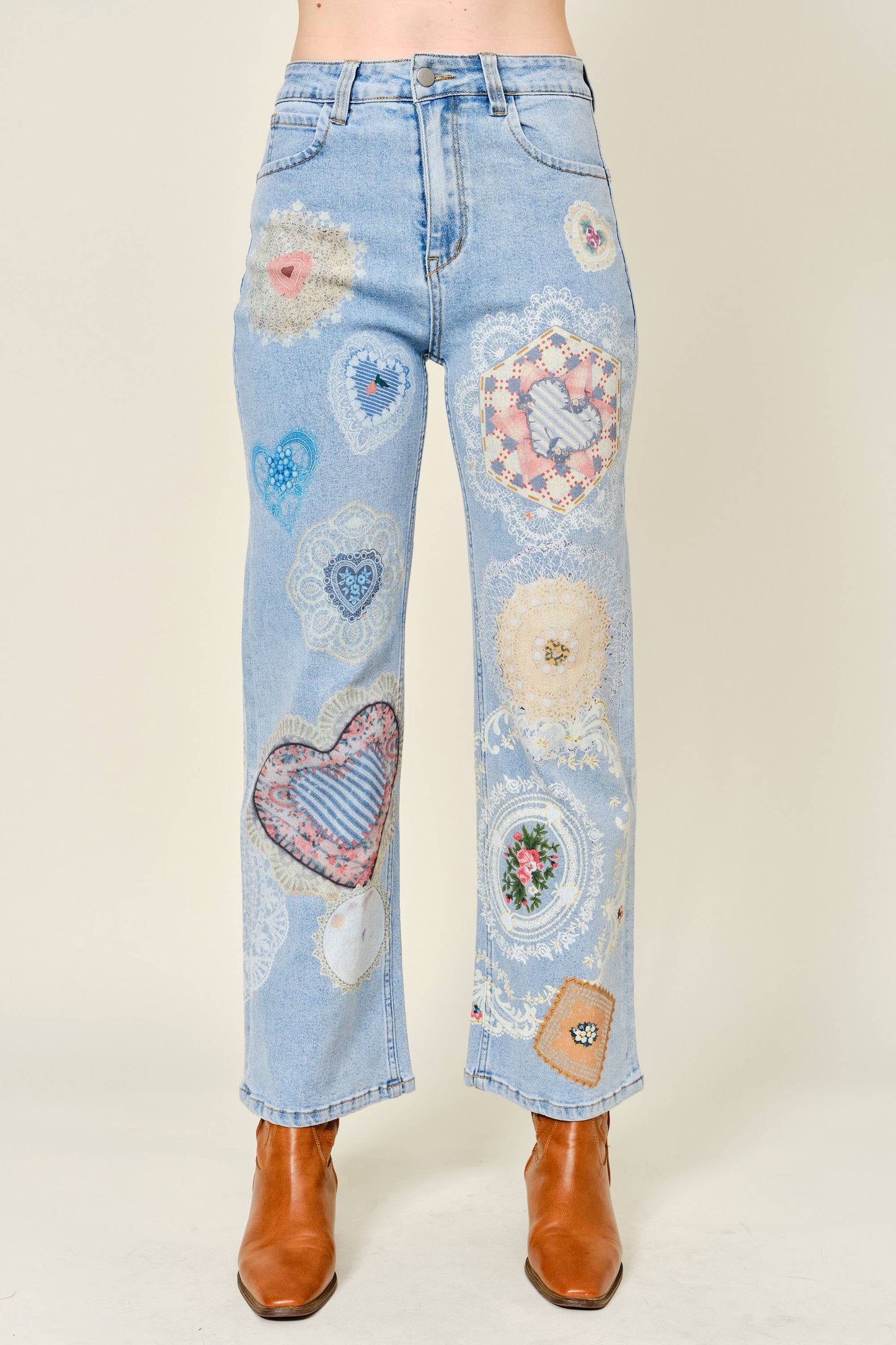 Berry Sweet Patch Jeans RESTOCK