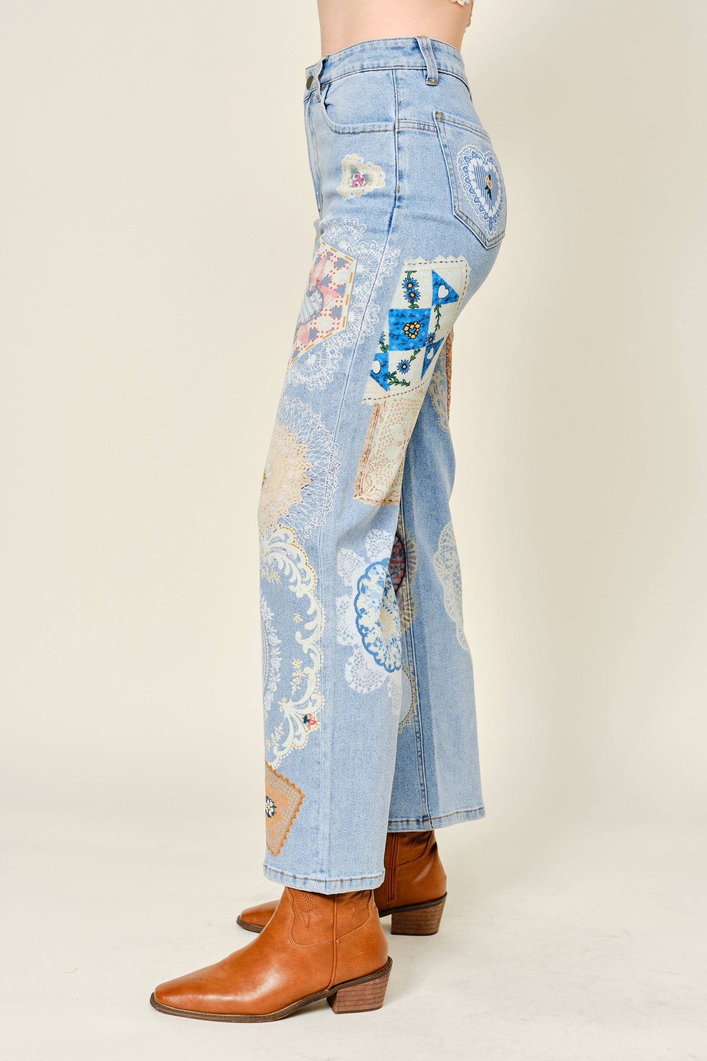Berry Sweet Patch Jeans RESTOCK