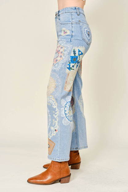 Berry Sweet Patch Jeans RESTOCK