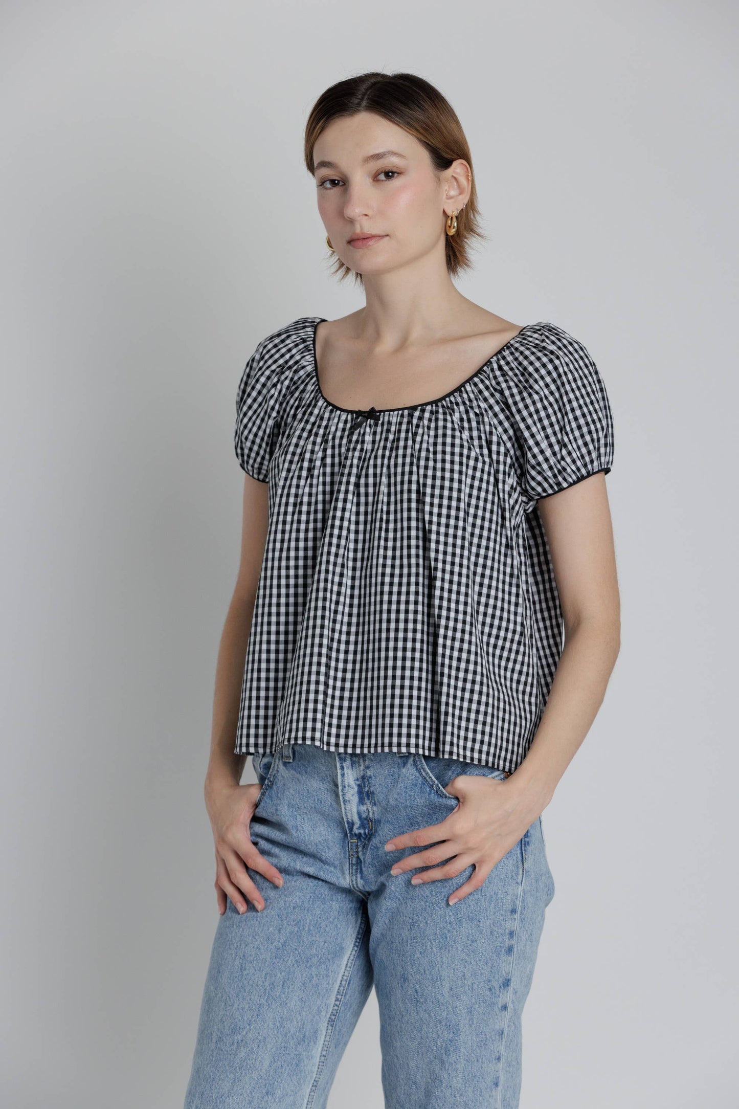 Gingham Picnic Top