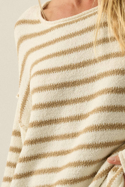 Cali Textured Knit Oversized Sweater