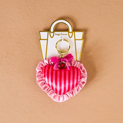 Puffy Heart Bag Charm-Heartthrob