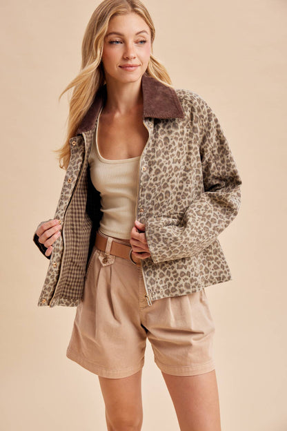 Ashby Leopard Barn Jacket
