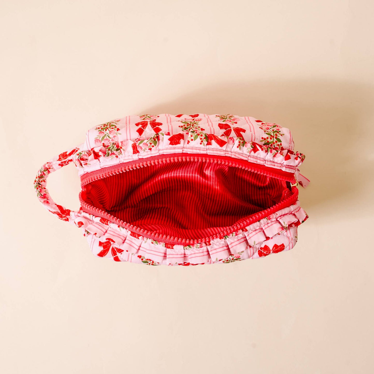 Quilted Cosmetic Pouch-Oh So Merry