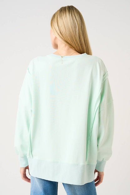 JESUS LOVES YOU PATCHWORK mint