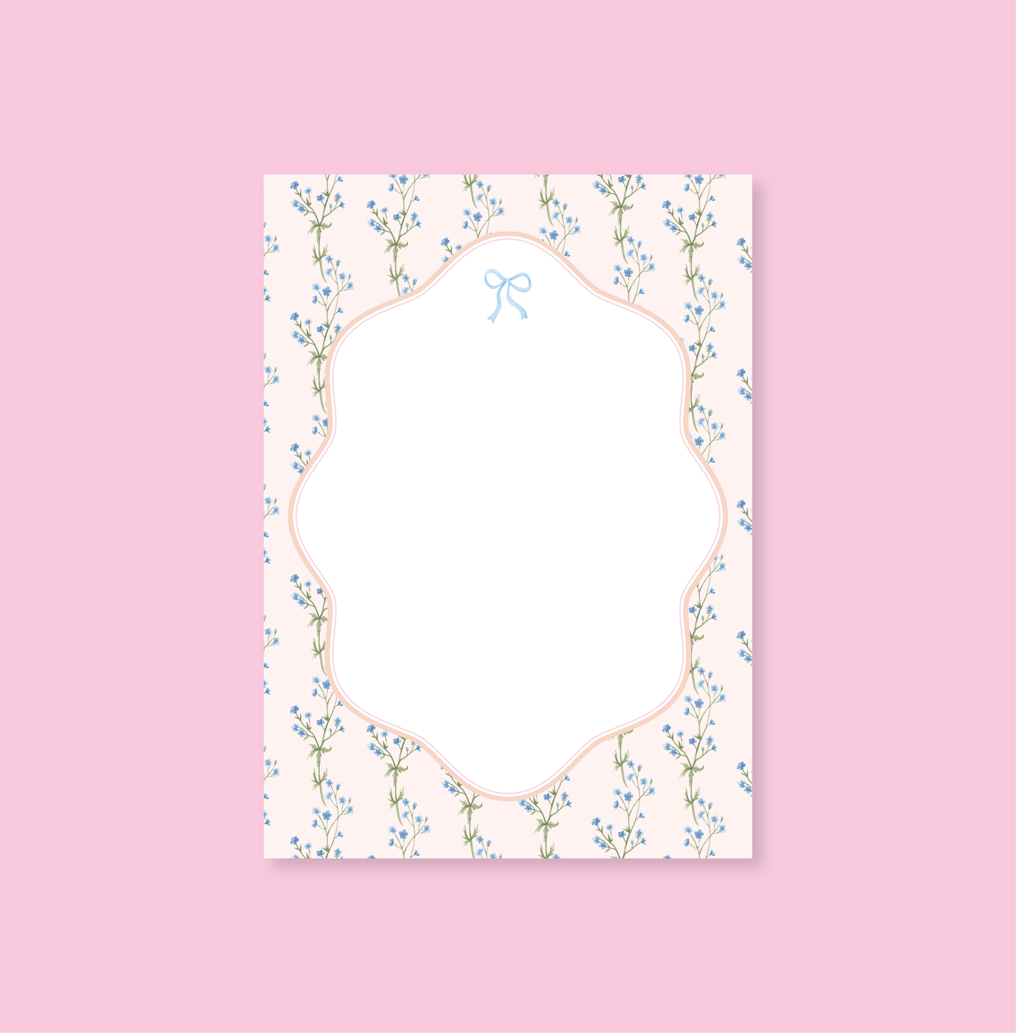 Pink Bow Notepad