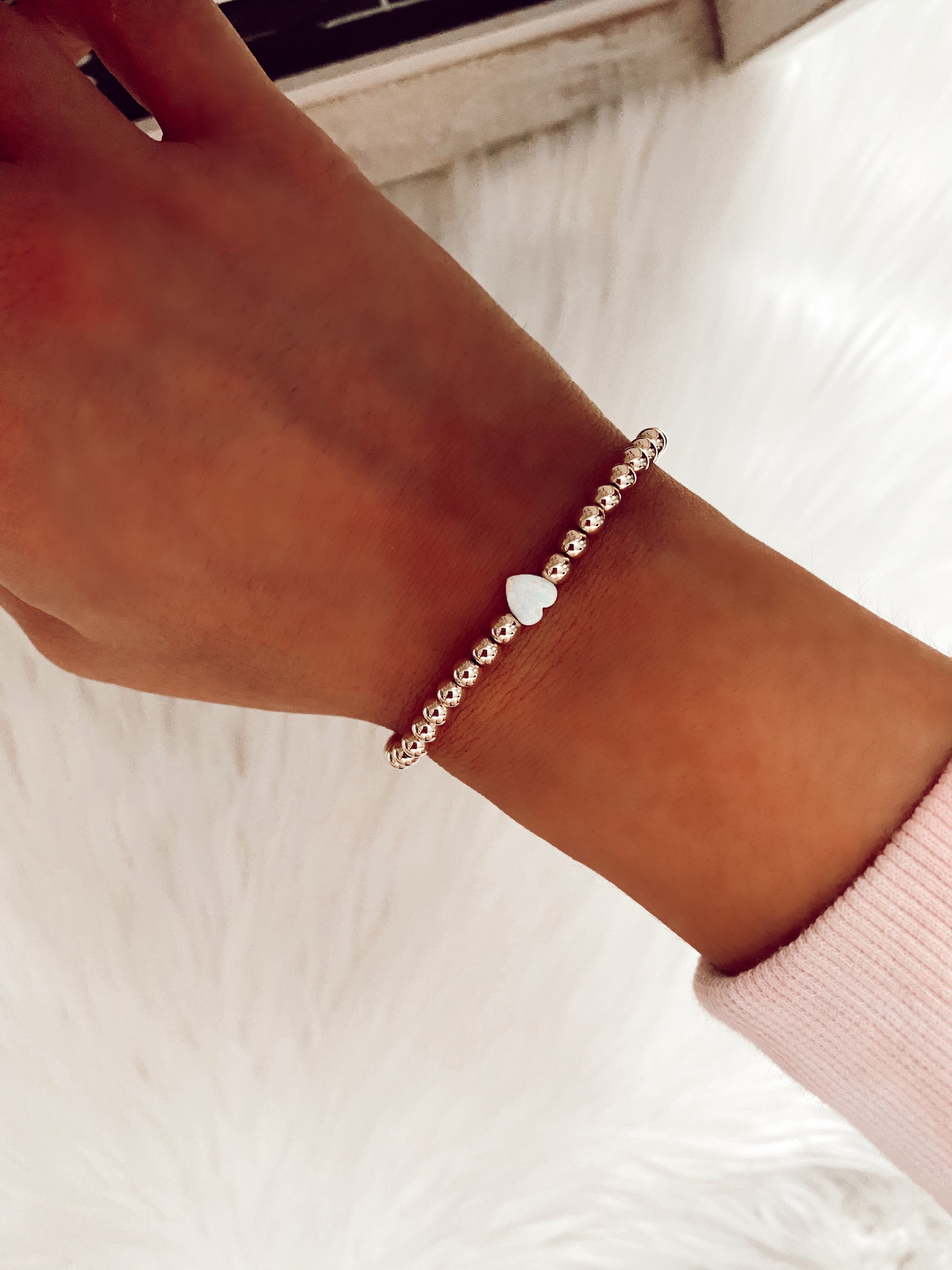 Mini Heart Opal 14k Gold Filled Bracelet – Yourdarlingstyle