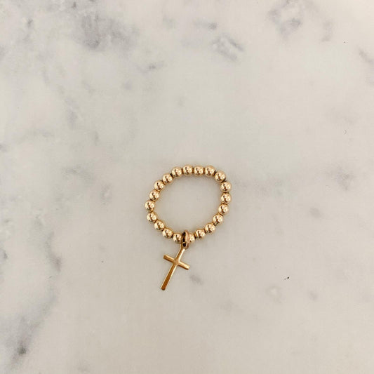 14 Gold Filled Cross Ring